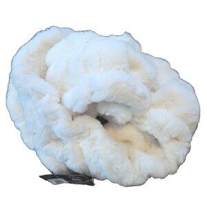 Faux Fur Infinity Scarf Muffler One Size Winter White by Sprigs SOFT